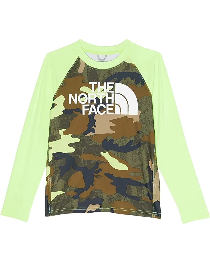 The North Face Kids Shirts & Tops Printed Amphibious Long Sleeve Sun Tee (Little Kids/Big Kids) 1 The North Face Kids Shirts & Tops Printed Amphibious Long Sleeve Sun Tee (Little Kids/Big Kids)